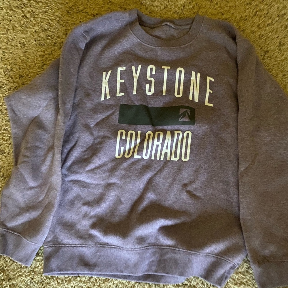 Purple Colorado crew neck sweatshirt